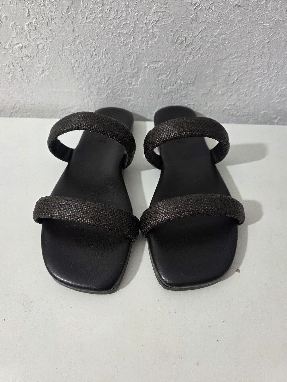 Steve Madden Women’s Brown Double Strap Slip On Slide Sandals Size 8
